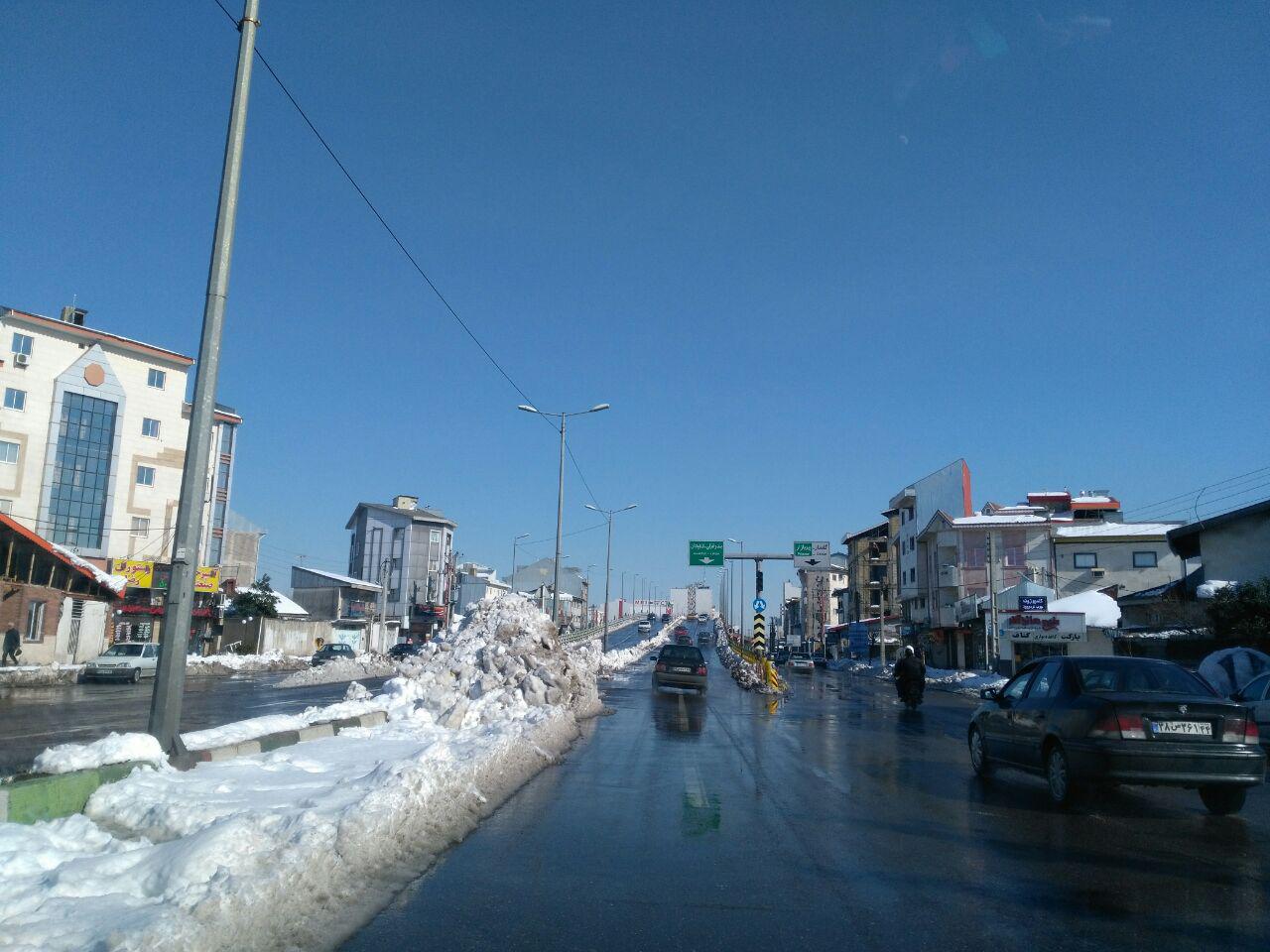 پل رو گذر قلی پور رشت بازگشایی شد