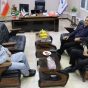 دیدار فرمانده مرکز تربیت و آموزش طباطبایی مهر قرارگاه مرکزی امام حسین ( ع ) با مدیر عامل شرکت سیمان خزر لوشان